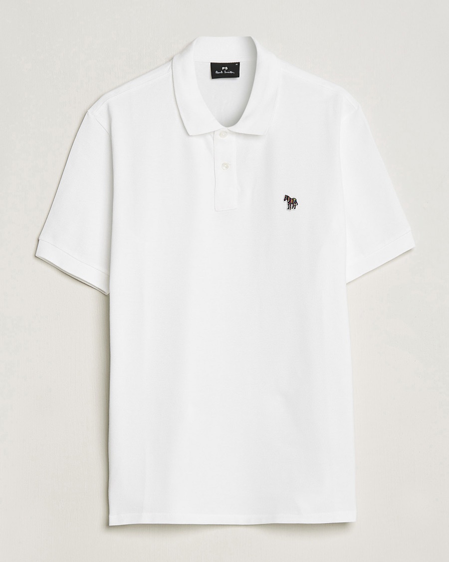 Herren | Paul Smith | PS Paul Smith | Regular Fit Zebra Polo White