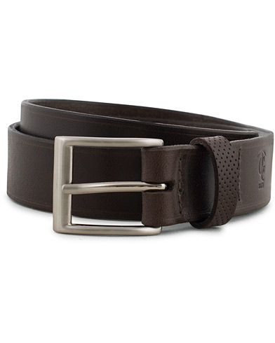 Gürtel |  Leather Belt 3cm Dark Brown