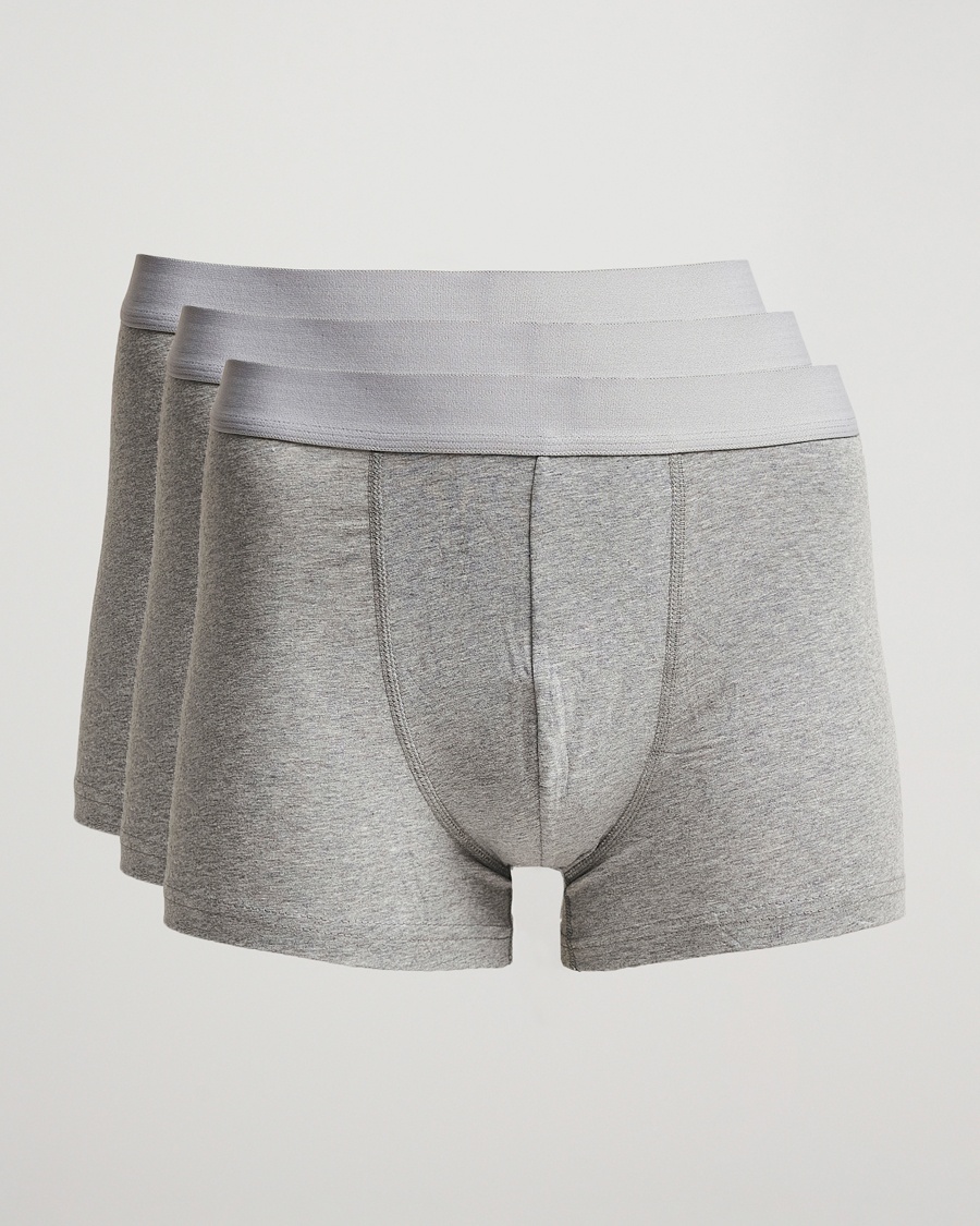 Bread & Boxers 3-Pack Boxer Brief Grey Melange – Grau