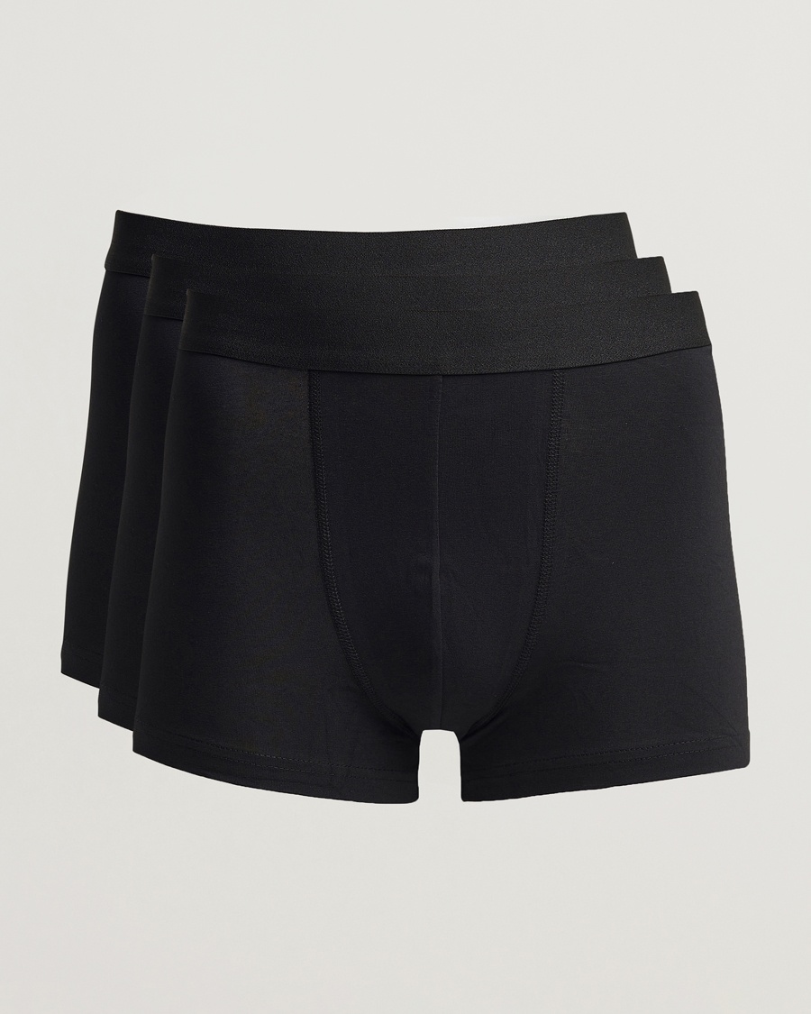 Bread & Boxers 3-Pack Boxer Brief Black – Schwarz