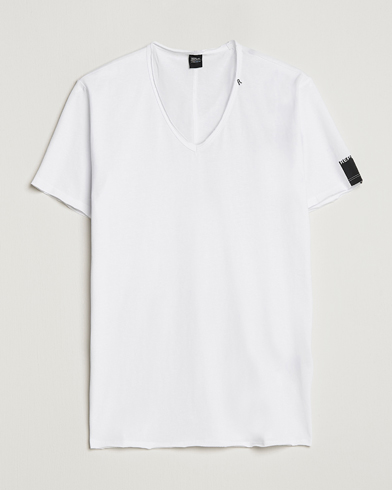 Herren | Kurzarm T-Shirt | Replay | V-Neck Tee White