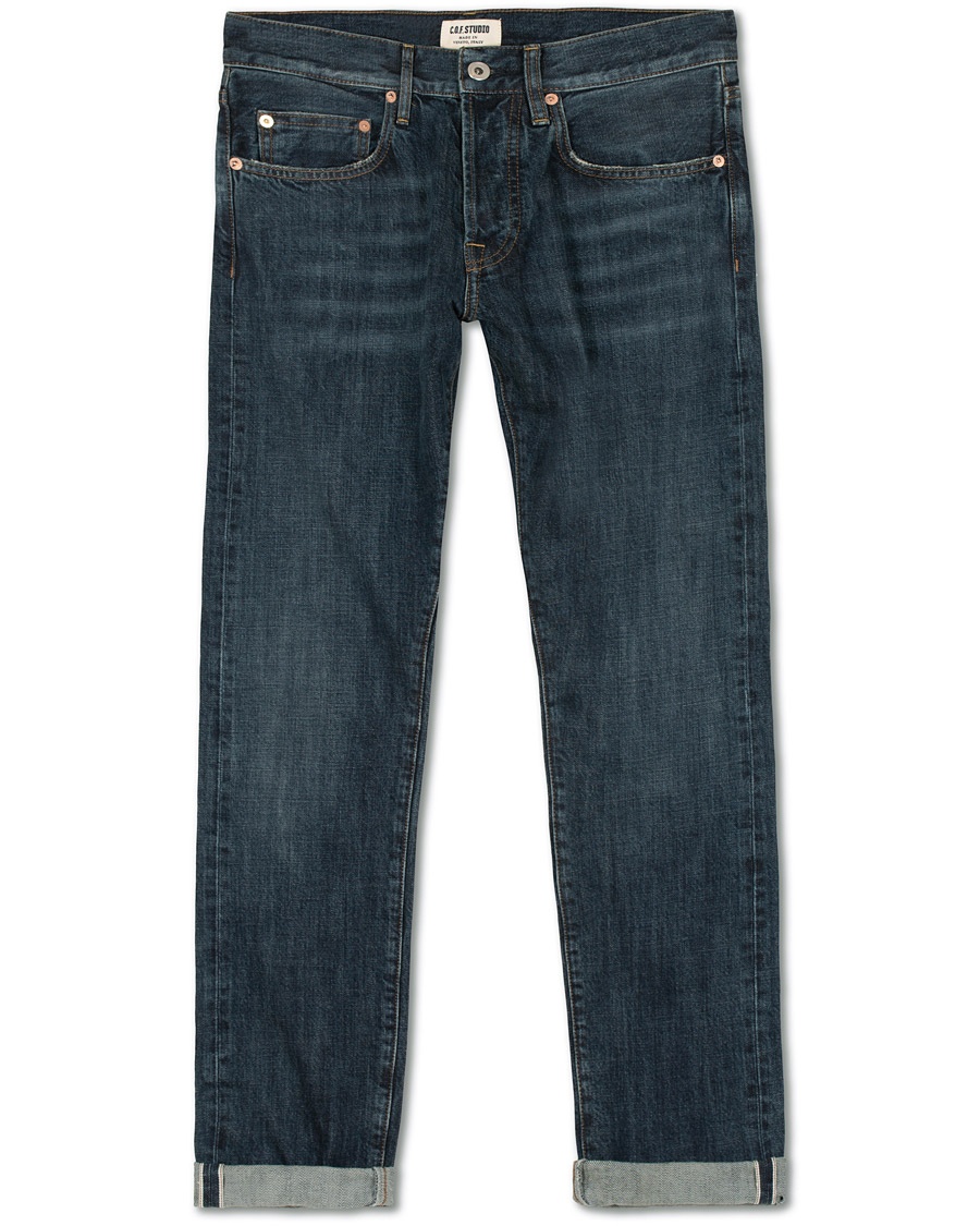 Herren | | C.O.F. Studio | M3 Regular Tapered Fit Selvedge Jeans 3 Months Blue
