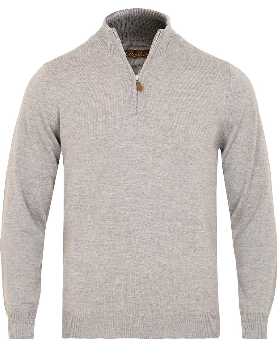  Merino Half Zip Grey