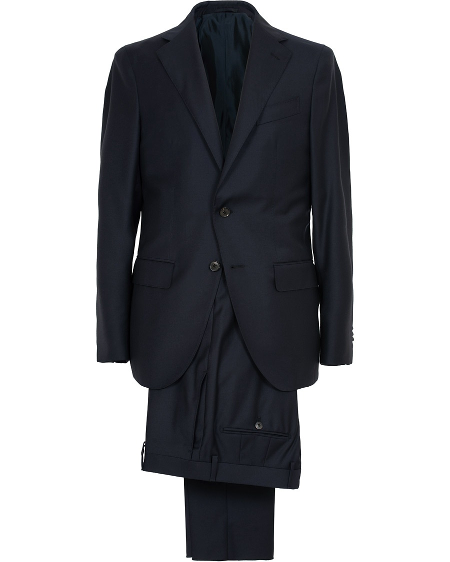  Aida Classic Super 130's Wool Suit Navy
