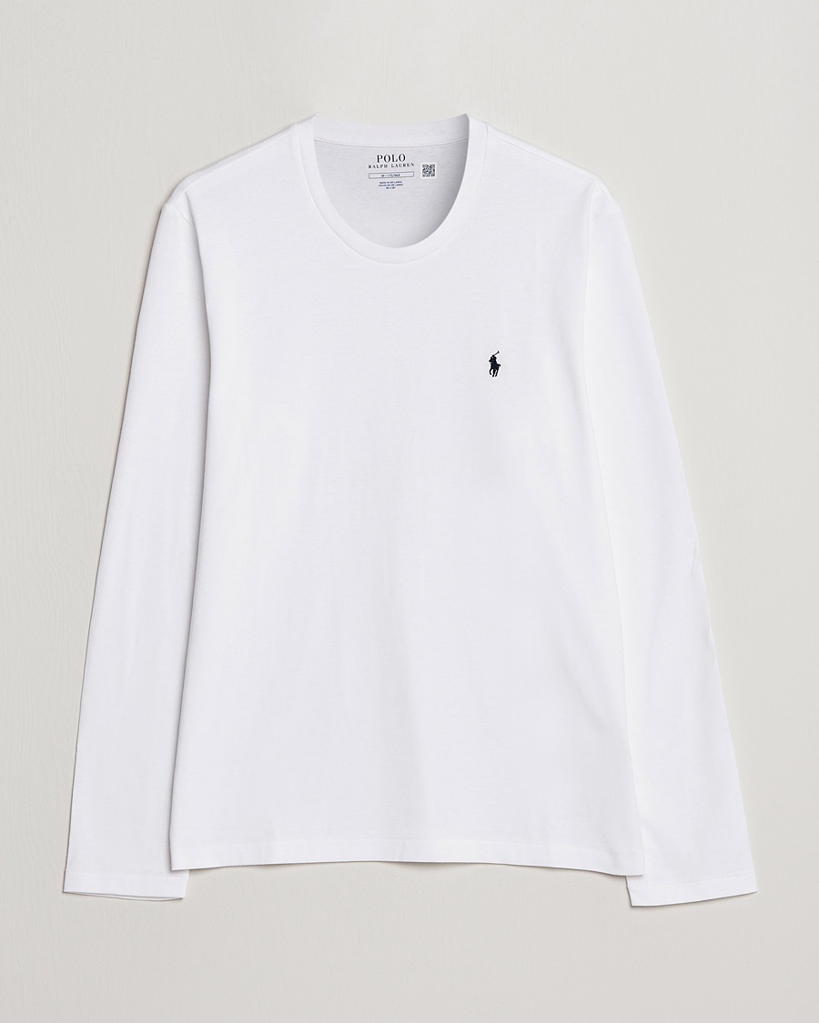 Polo Ralph Lauren Liquid Cotton Long Sleeve Crew Neck Tee White – Weiß