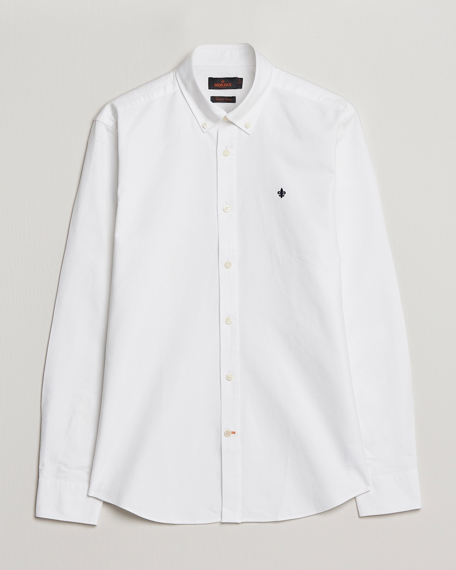 Herren | | Morris | Oxford Button Down Cotton Shirt White