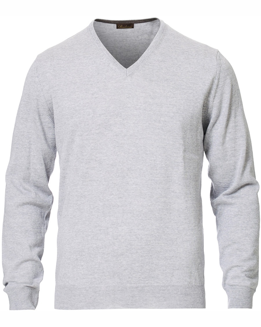  Merino V- Neck Pullover Light Grey