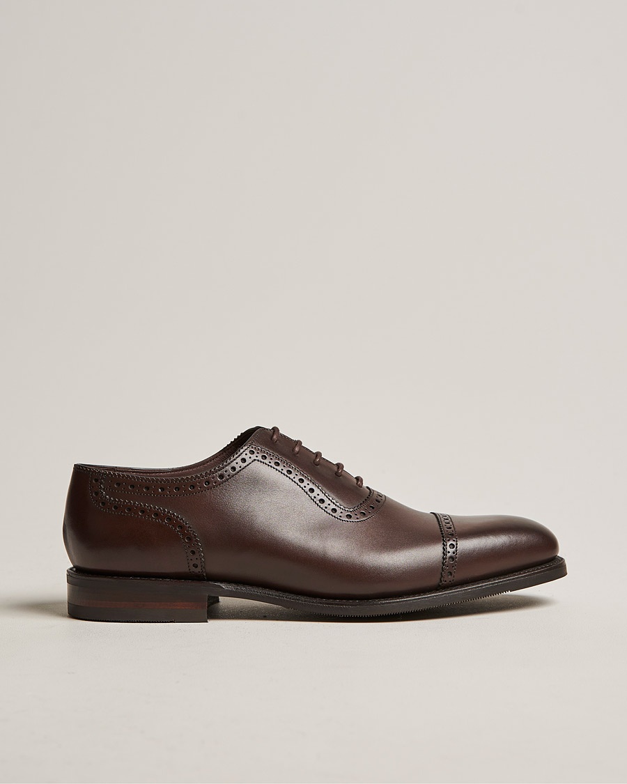 Loake 1880 Fleet Brogue Shadow Sole Dark Brown Calf – Braun