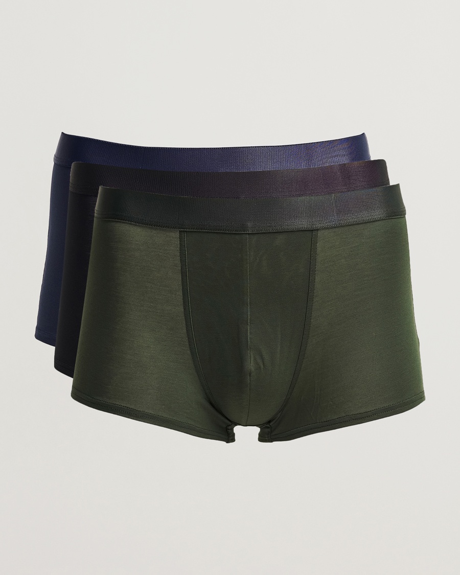 Herren | CDLP | CDLP | 3-Pack Boxer Trunk Black/Army Green/Navy