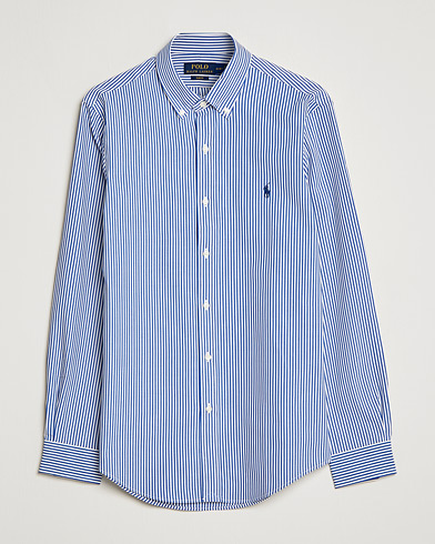 Herren | The Classics of Tomorrow | Polo Ralph Lauren | Slim Fit Big Stripe Poplin Shirt Blue/White