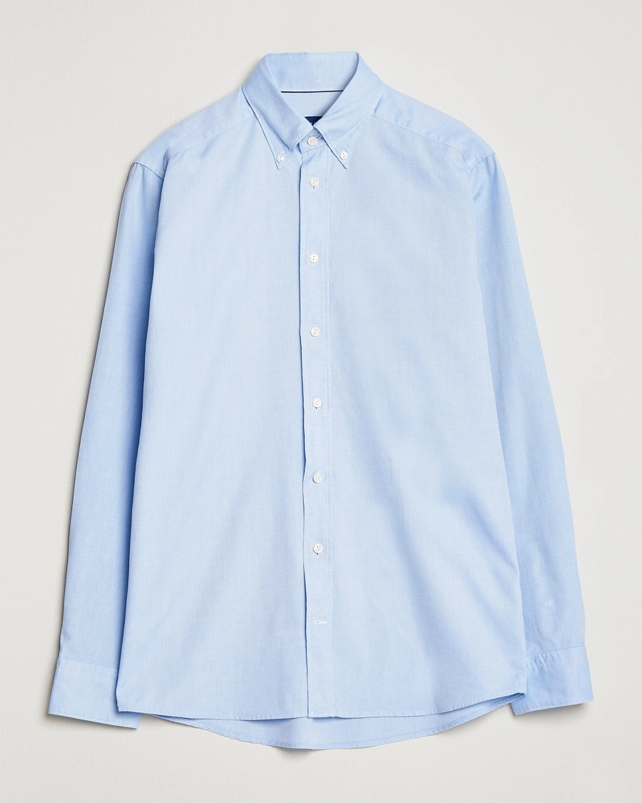 Eton Slim Fit Royal Oxford Button Down Light Blue – Blau