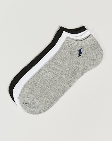 Herren | Sneaker | Polo Ralph Lauren | 3-Pack Ghost Sock Black/White/Grey