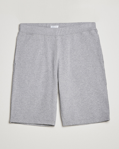 Herren | Sunspel | Sunspel | Loopback Shorts Grey Melange