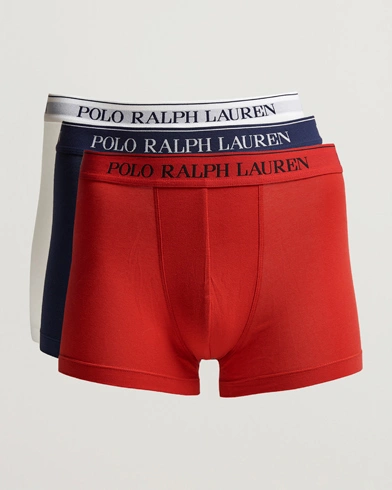 Herren | Unterhosen | Polo Ralph Lauren | 3-Pack Trunk Red/White/Navy