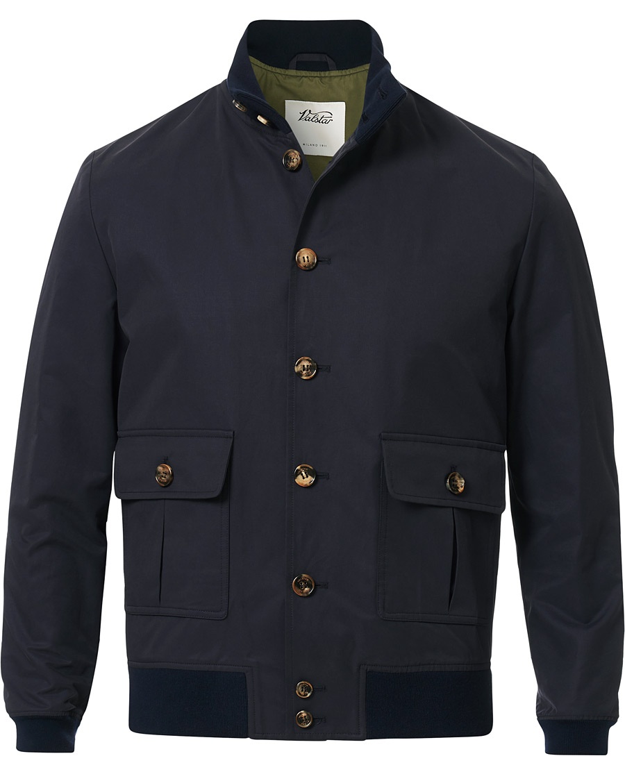  Valstarino Water Repellent Cotton Jacket Navy 
