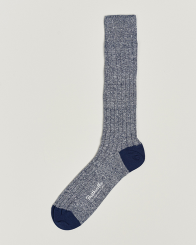 Herren | Pantherella | Pantherella | Hamada Linen/Cotton/Nylon Sock Indigo