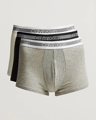 Herren | Trunks | Calvin Klein | Cooling Trunk 3-Pack Grey/Black/White