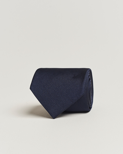 Herren | Krawatte | Amanda Christensen | Plain Classic Tie 8 cm Navy