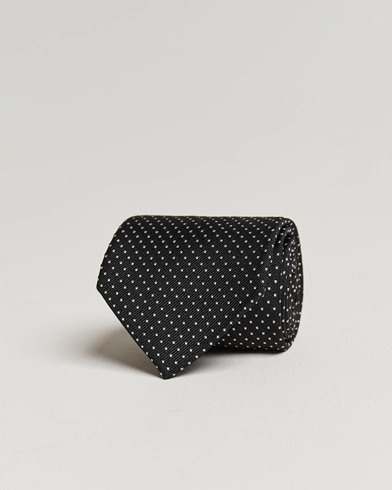 Herren |  | Amanda Christensen | Micro Dot Classic Tie 8 cm Black/White
