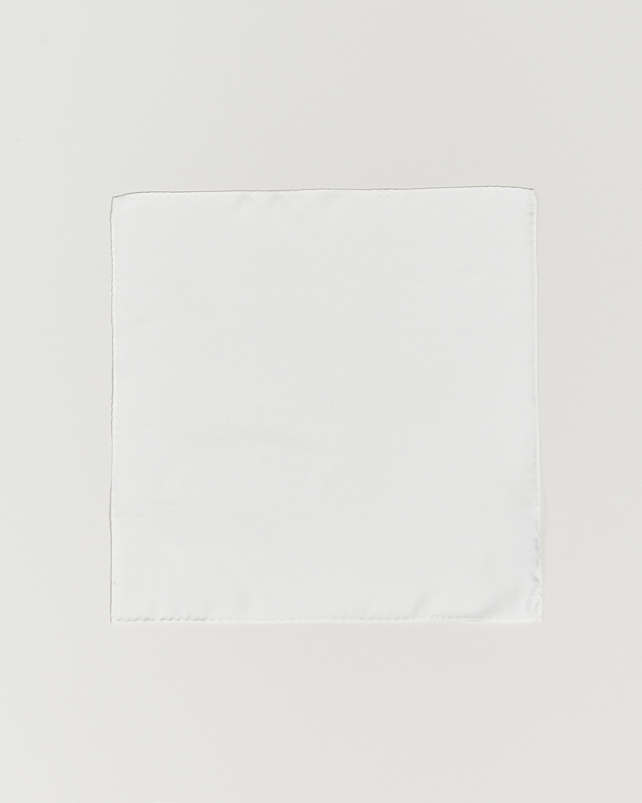 Herren | Einstecktücher | Amanda Christensen | Handkercheif Silk White