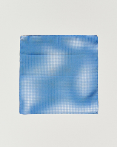 Einstecktuch |  Handkerchief Dot Silk Sky Blue