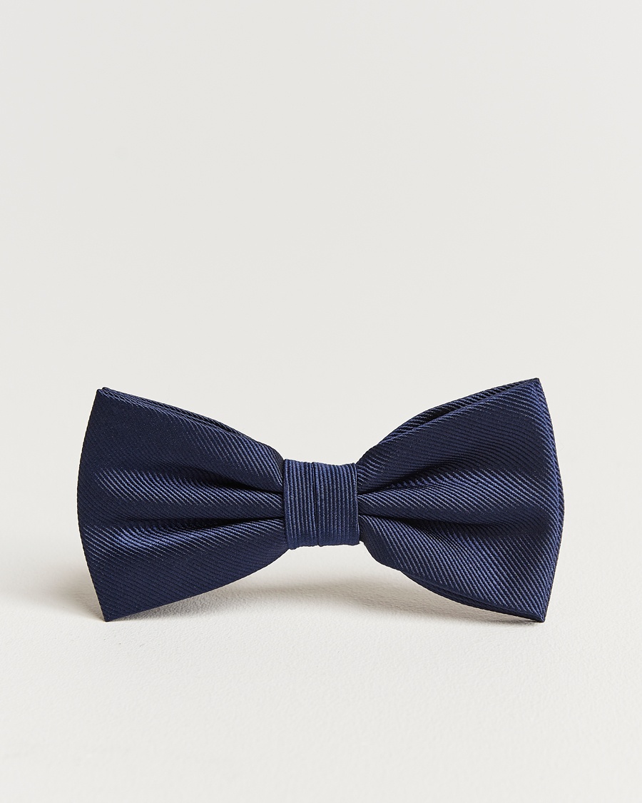 Amanda Christensen Pre Tie Silk Navy – Blau