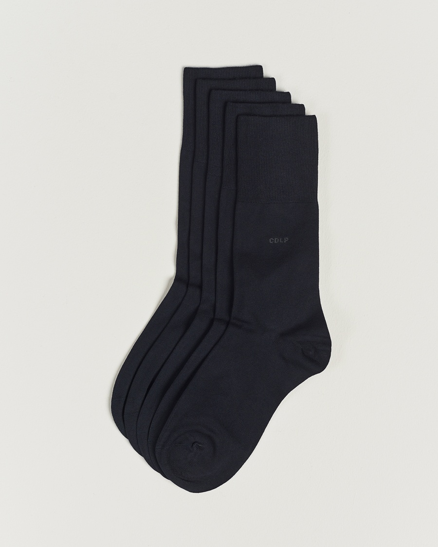 CDLP 5-Pack Bamboo Socks Navy Blue – Blau