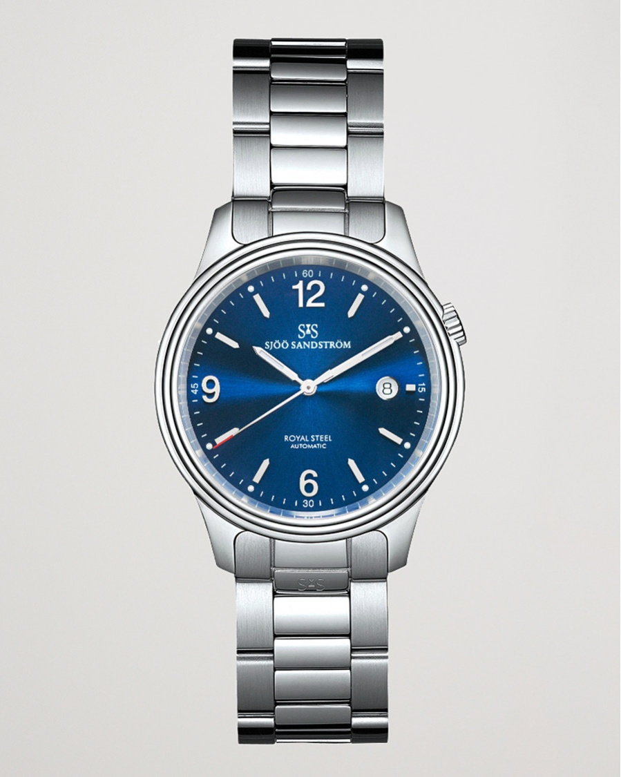 Herren | | Sjöö Sandström | Royal Steel Classic 41mm Blue and Steel