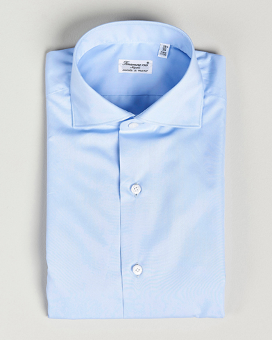 Herren | Formelle Hemden | Finamore Napoli | Milano Slim Fit Classic Shirt Light Blue