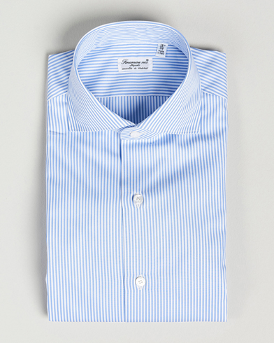 Herren | Formelle Hemden | Finamore Napoli | Milano Slim Fit Classic Shirt Blue