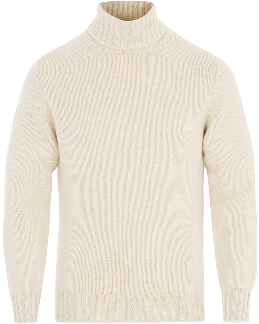 Herren | | Drake's | Lambswool Rollneck Ecru