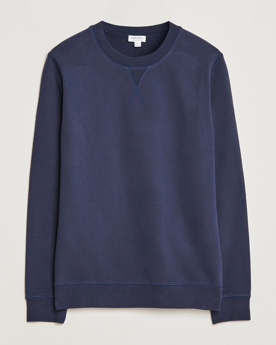 Herren | | Sunspel | Loopback Sweatshirt Navy