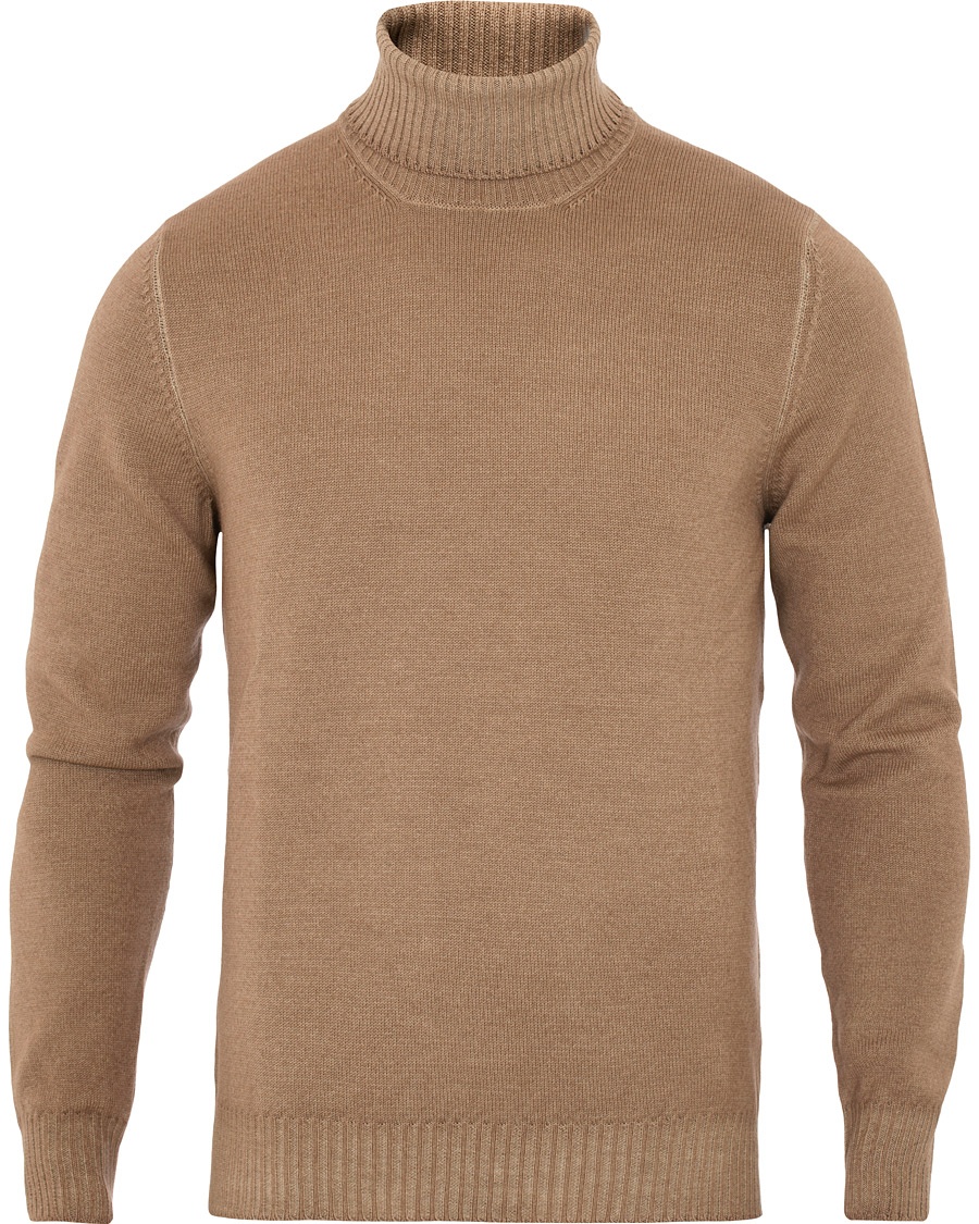  Vintage Merino Knitted Rollneck Camel