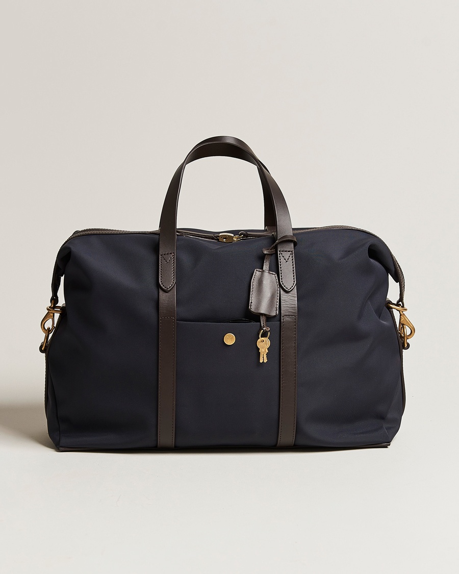 Herren | Weekender | Mismo | M/S Avail 48h Nylon Weekendbag Navy/Dark Brown