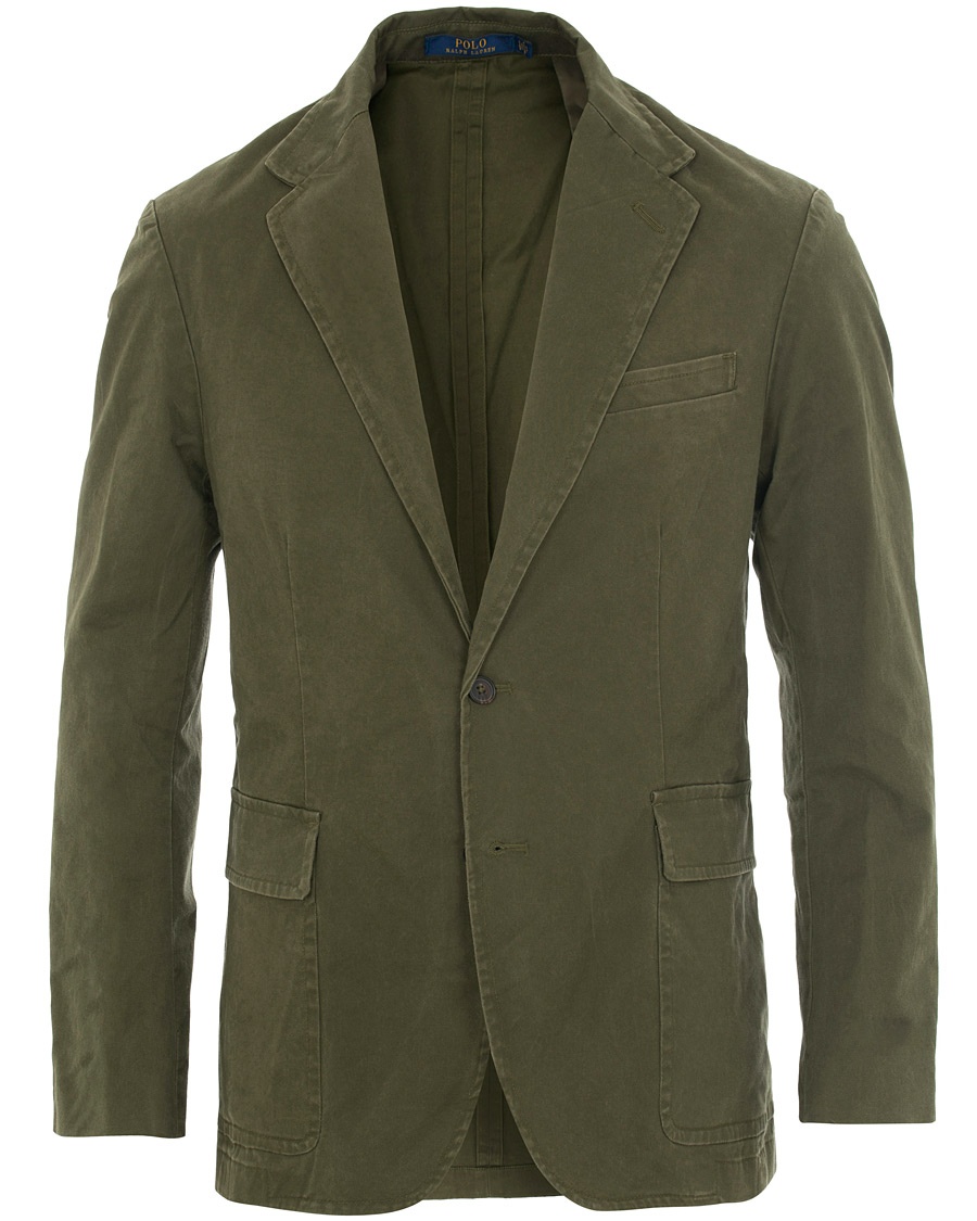  Cotton Stretch Blazer Olive
