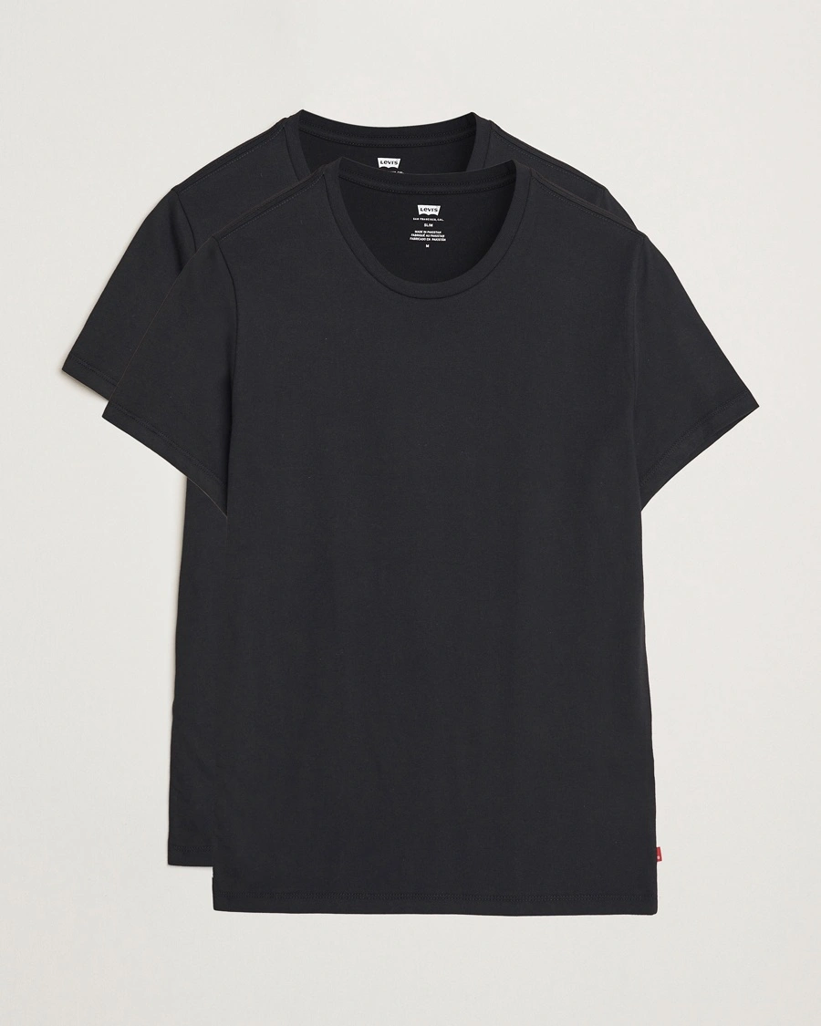 Herren | Multipack | Levi's | 2-Pack Crew Neck T-Shirt Black