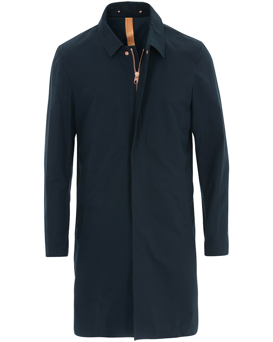  Unlined Cotton Ventile Mac Coat 3.0 Midnight