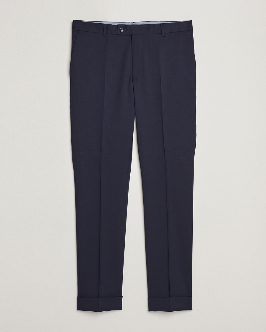 Herren | | Morris Heritage | Morris Prestige Wool Suit Trousers Navy