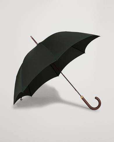 Herren | Stylisch im Regen | Fox Umbrellas | Polished Hardwood Umbrella  Racing Green