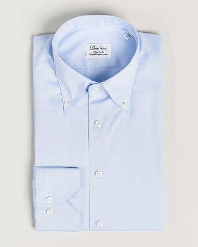 Herren |  | Stenströms | Fitted Body Button Down Shirt Light Blue