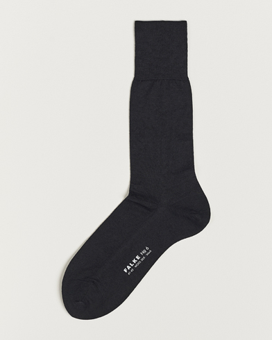 Herren | Socken aus Merinowolle | Falke | No. 6 Finest Merino & Silk Socks Black