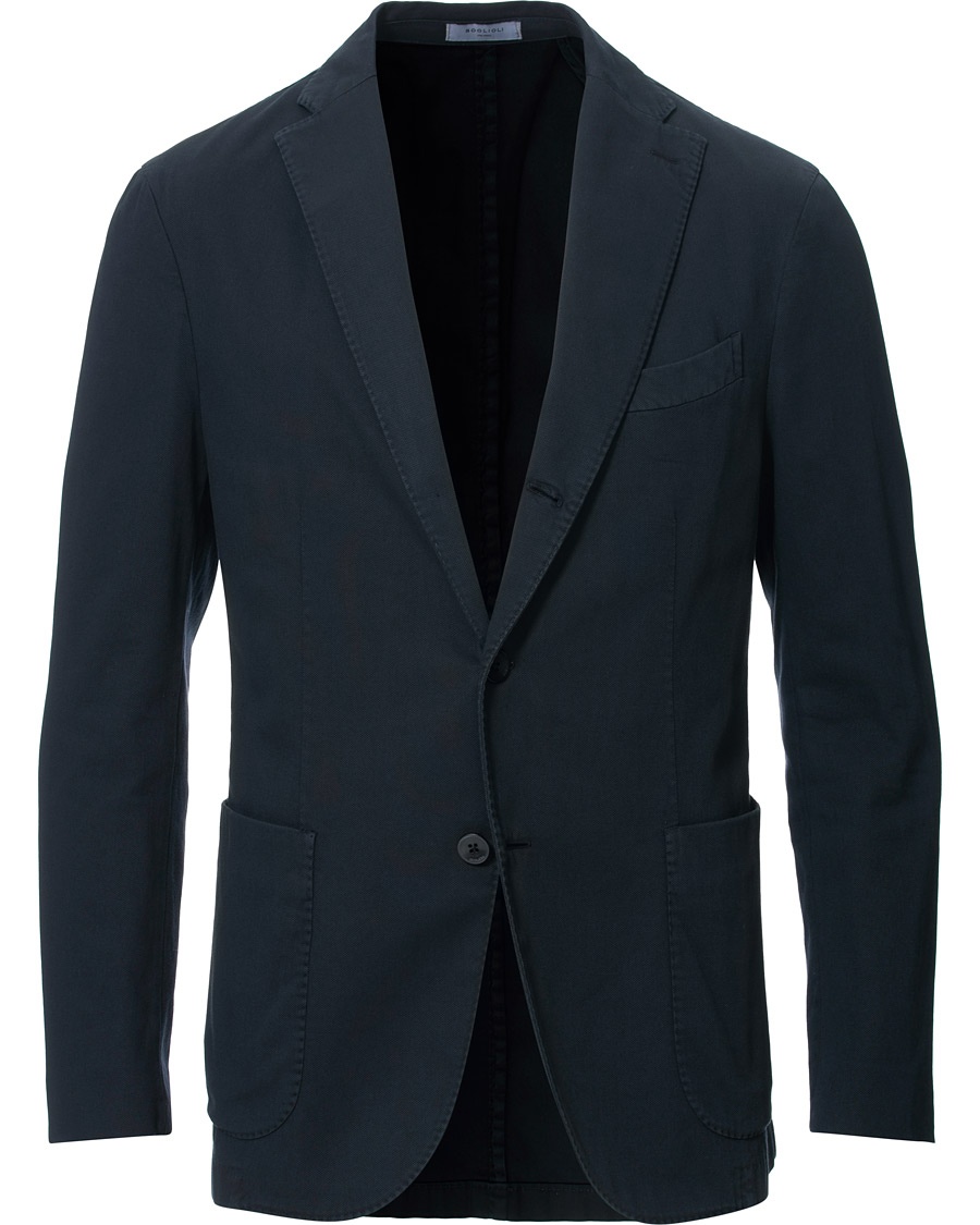  K Jacket Structured Cotton Blazer Dark Blue