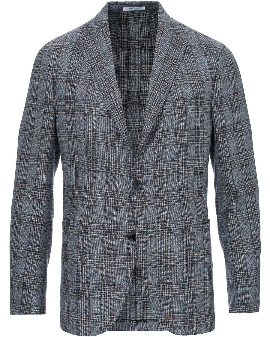 Herren | | Boglioli | K Jacket Multicolour Overcheck Blazer Dark Blue