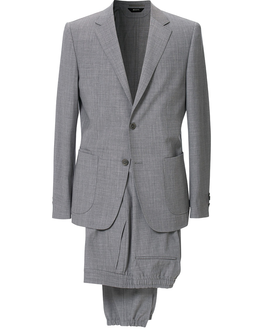  Techmerino Washable Wool Suit Light Grey