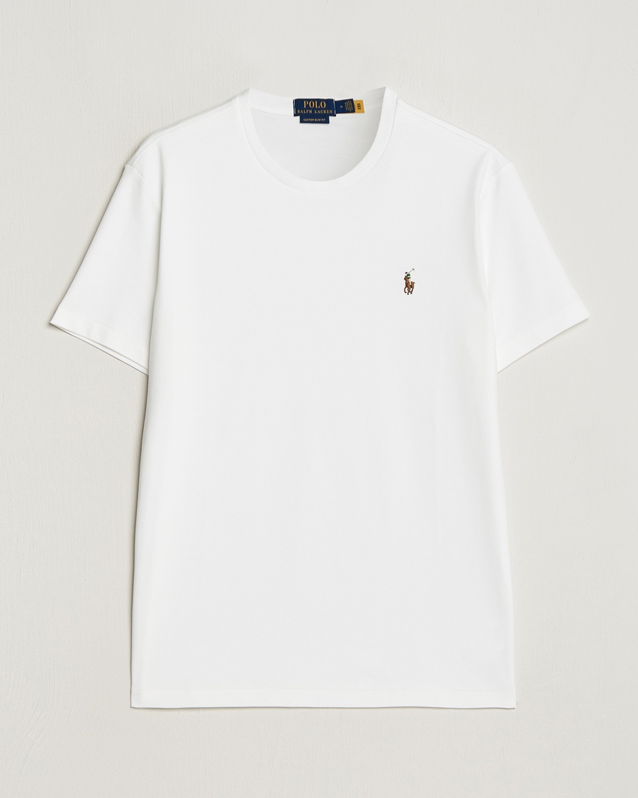 Herren | | Polo Ralph Lauren | Luxury Pima Cotton Crew Neck T-Shirt White