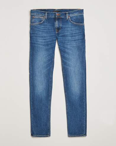 Herren |  | Nudie Jeans | Tight Terry Organic Jeans Steel Navy