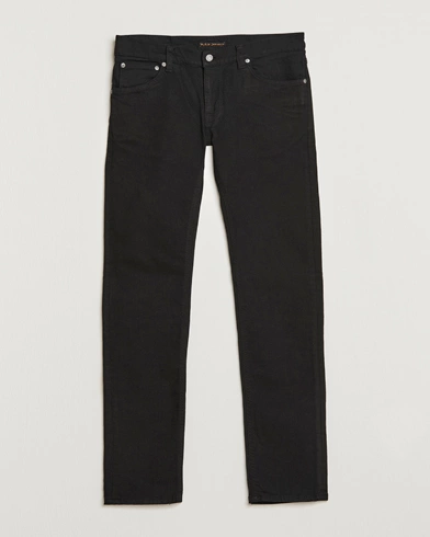 Herren | Schwartze Jeans | Nudie Jeans | Tight Terry Organic Jeans Ever Black