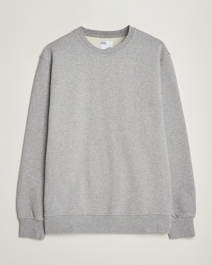 Colorful Standard Classic Organic Crew Neck Sweat Heather Grey – Grau