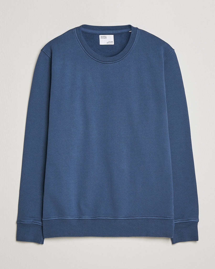 Colorful Standard Classic Organic Crew Neck Sweat Petrol Blue – Blau