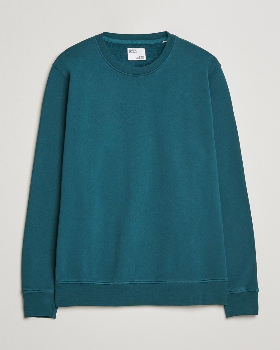 Colorful Standard Classic Organic Crew Neck Sweat Ocean Green – Grün
